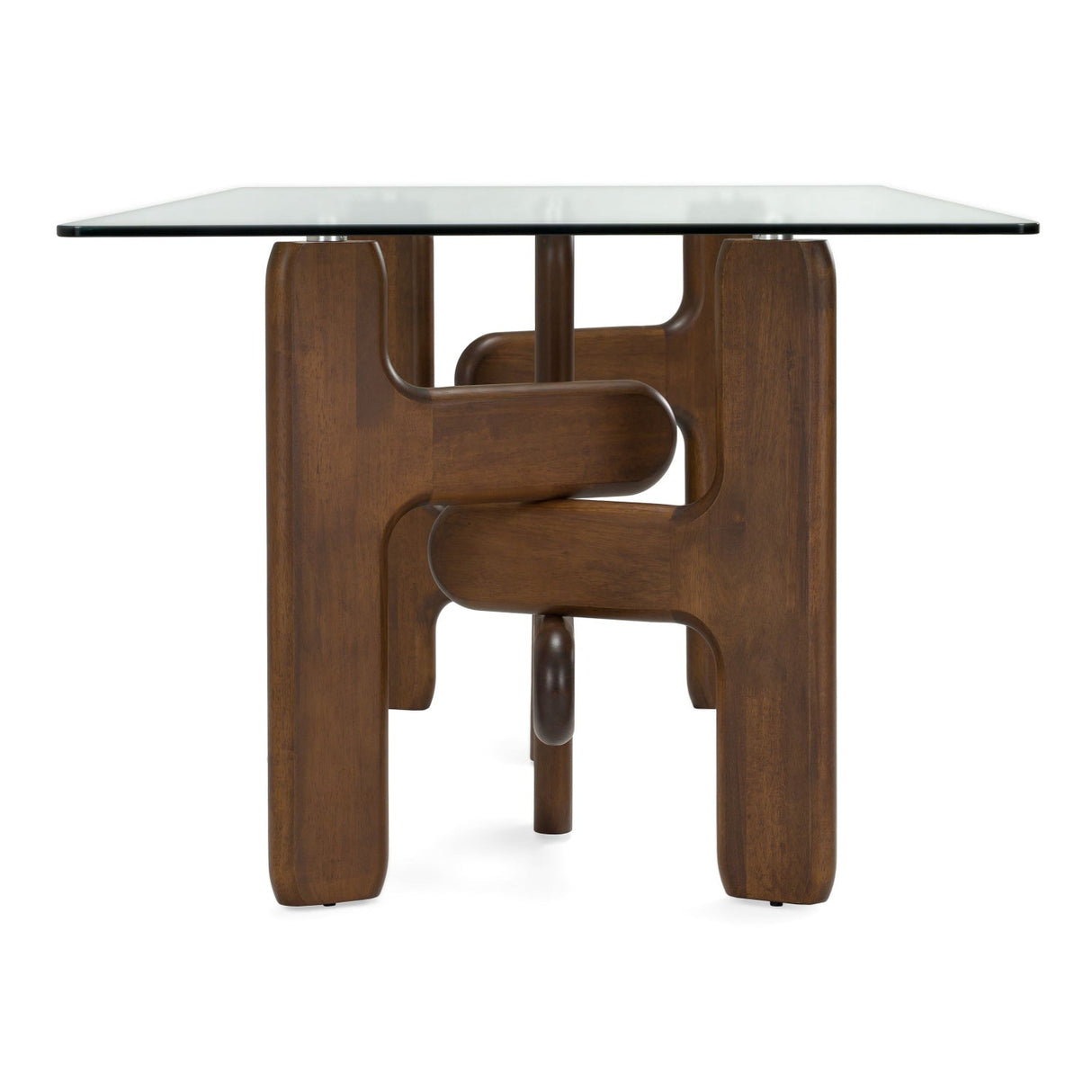 Modern European furniture - Clear Glass Dining Table - www.oroa.com