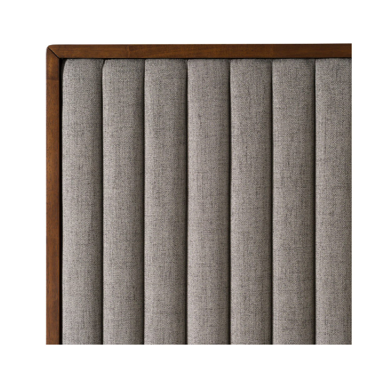 Gray Channeled Headboard Bed – Metcalf – alternate view 7