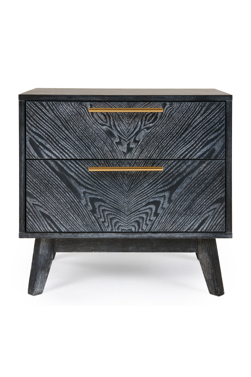 Gray Ash 2-Drawer Nightstand | OROA Modern Diana | Oroa.com