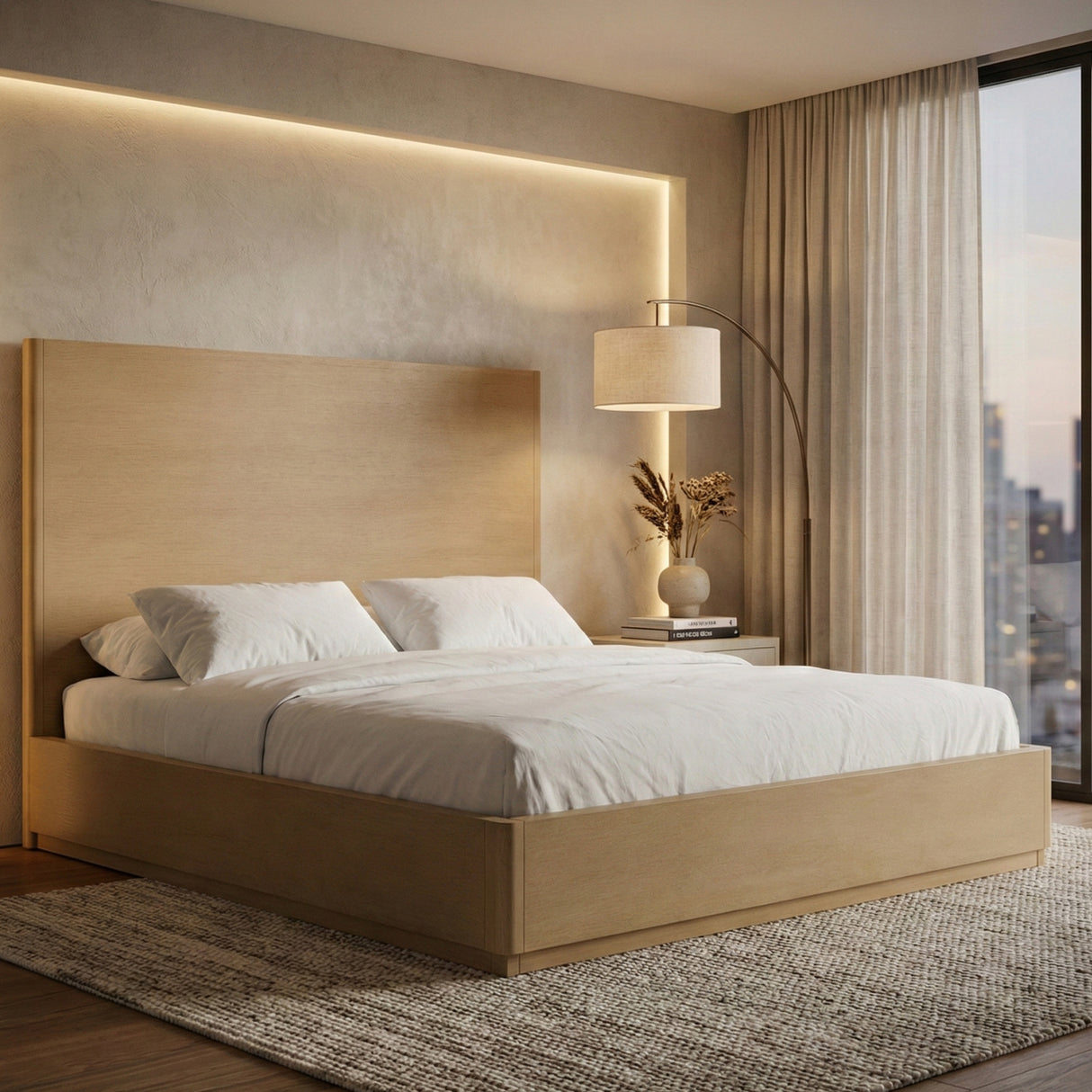 Natural Oak Bed | OROA Modern Santa Monica | Oroa.com