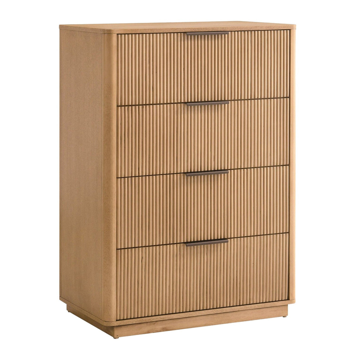 Reeded Wood 4-Drawer Chest | OROA Modern Santa Monica | Oroa.com