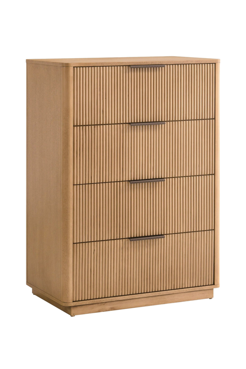 Reeded Wood 4-Drawer Chest | OROA Modern Santa Monica | Oroa.com