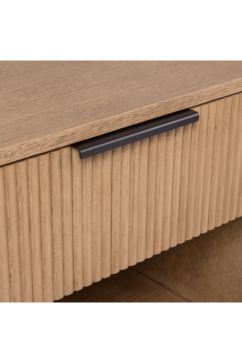 Reeded Wood 1-Drawer Nightstand | OROA Modern Santa Monica | Oroa.com