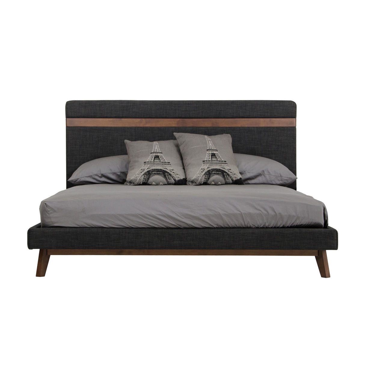 Gray Fabric Bed | OROA Modern Dali