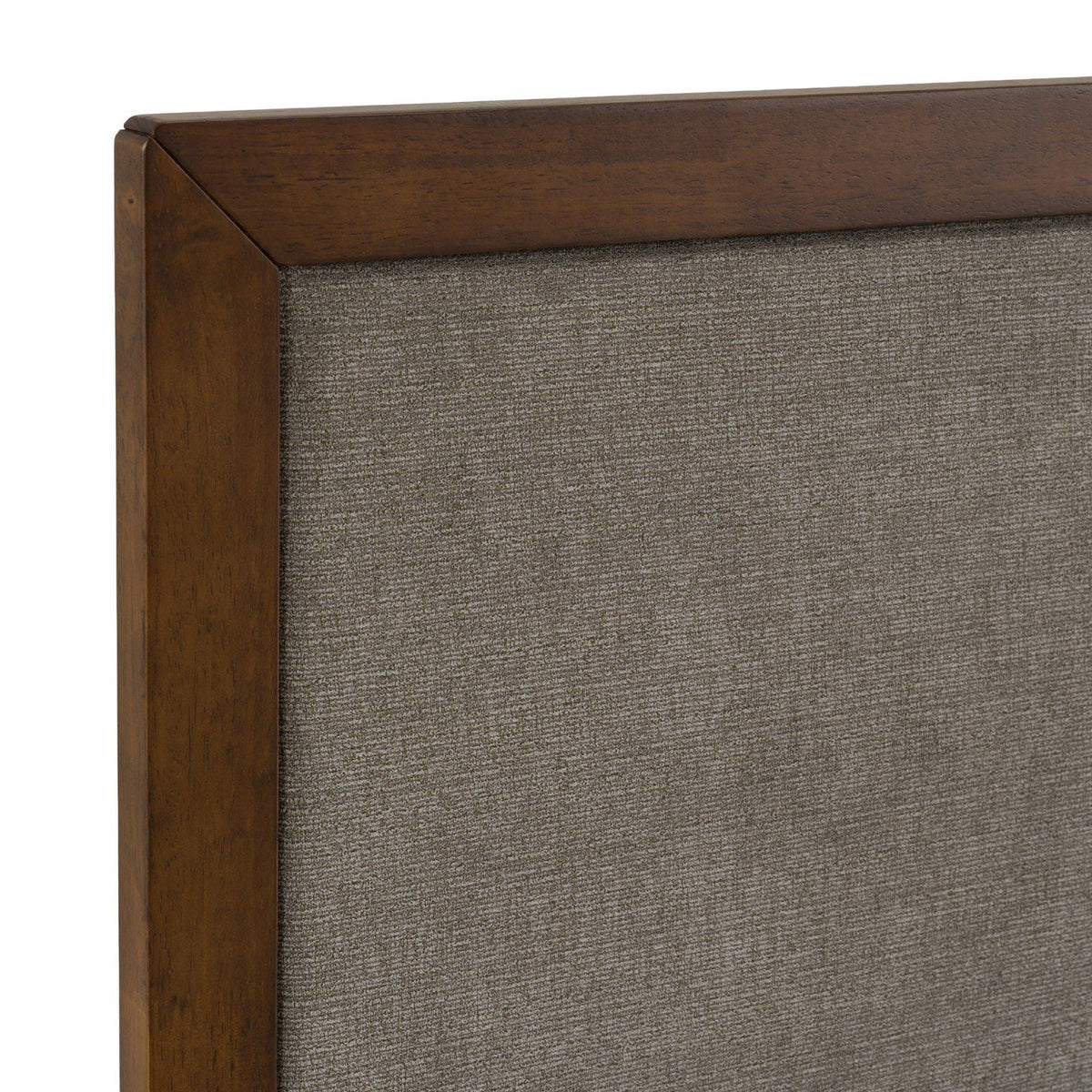 Gray Linen Headboard Bed | OROA Modern Soria