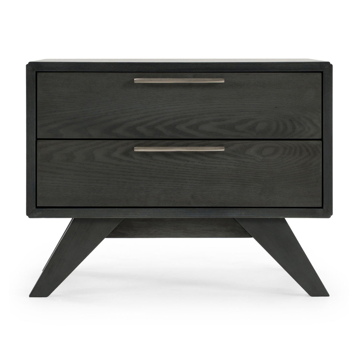 Gray Wash 2-Drawer Nightstand | OROA Modern Soria