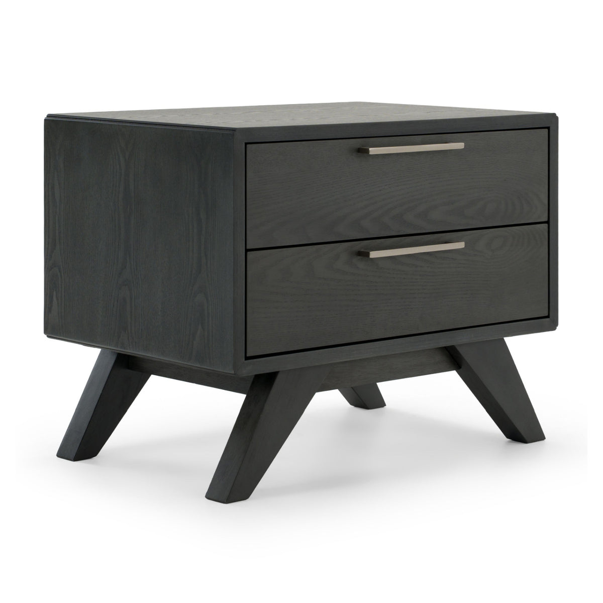 Gray Wash 2-Drawer Nightstand | OROA Modern Soria