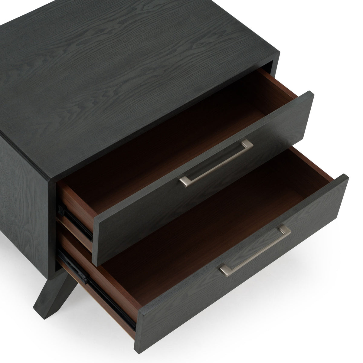 Gray Wash 2-Drawer Nightstand | OROA Modern Soria