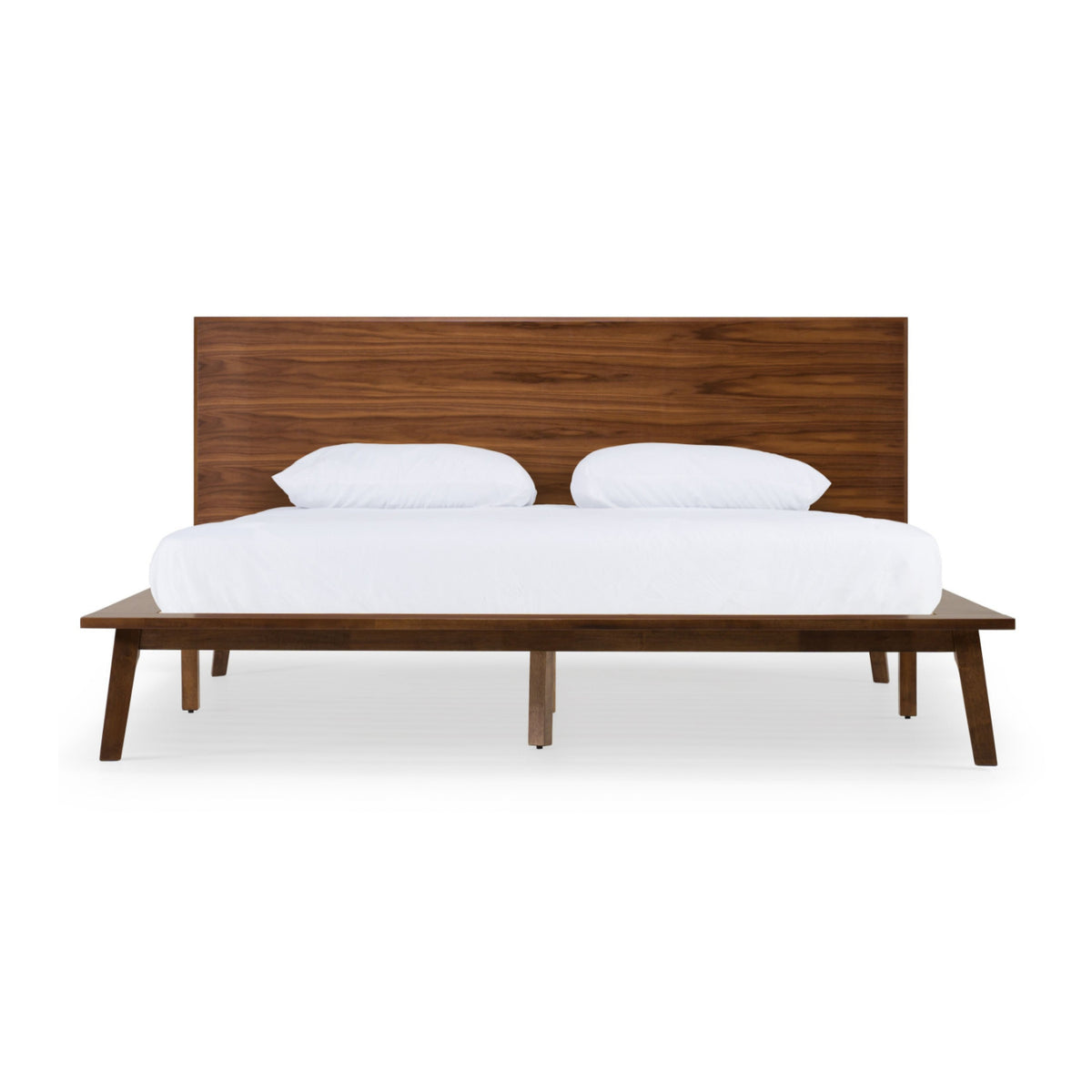Walnut Mid-Century Bed | OROA Modern Carmen