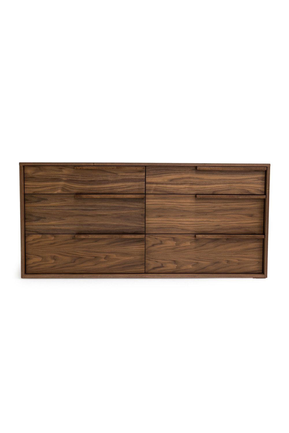 6-Drawer Walnut Veneer Dresser | OROA Modern Amberlie | Oroa.com