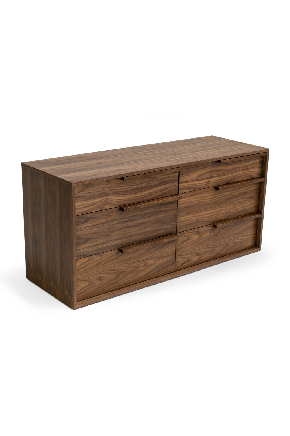 6-Drawer Walnut Veneer Dresser | OROA Modern Amberlie | Oroa.com