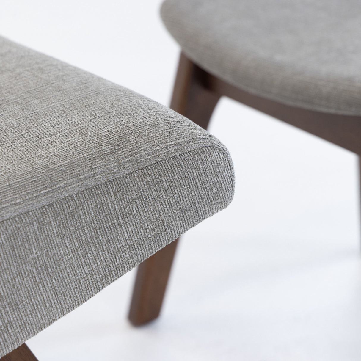 Gray Fabric Accent Chair & Ottoman | OROA Modern Whitney