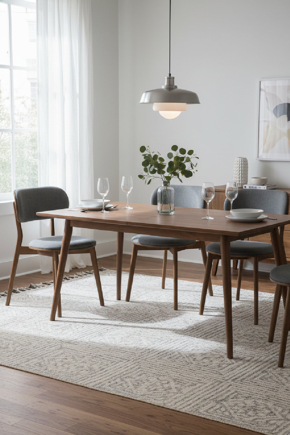 Gray Padded Dining Chairs (2) | OROA Modern Donald | Oroa.com