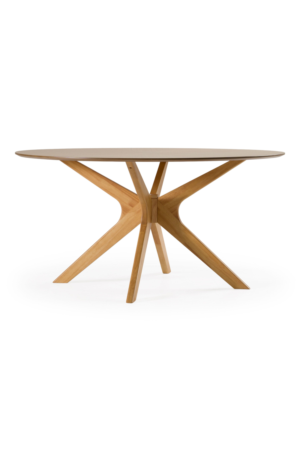 Round Natural Oak Dining Table | OROA Modern Prospect | Oroa.com