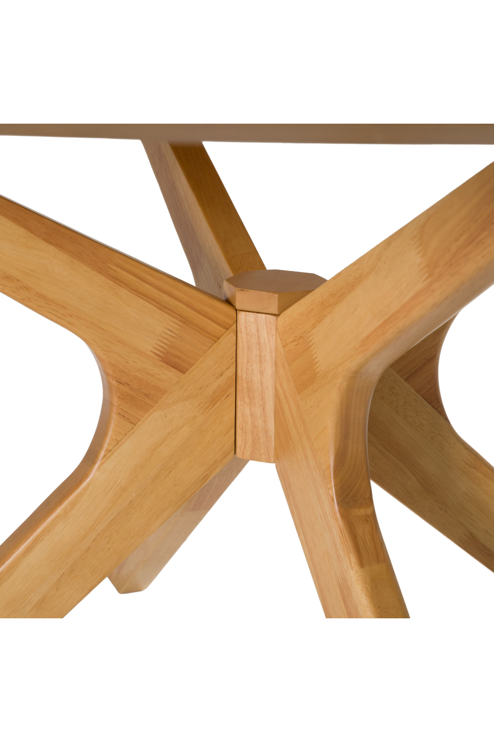 Round Natural Oak Dining Table | OROA Modern Prospect | Oroa.com