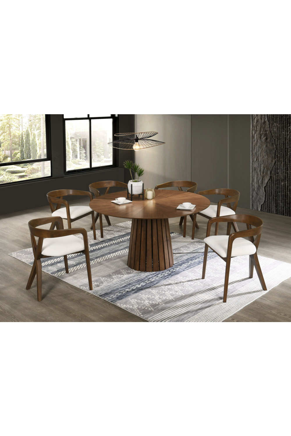 Round Pedestal Dining Table | OROA Modern Weiss | Oroa.com