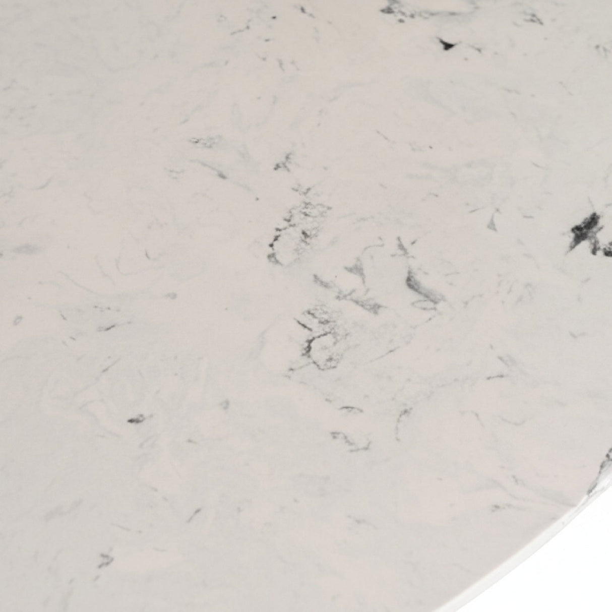 White Marble Round Dining Table – Nancy – alternate view 8