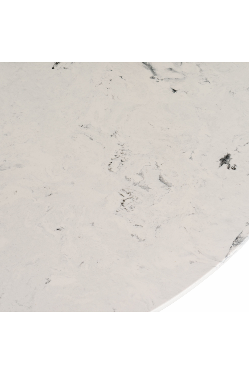White Marble Round Dining Table | OROA Modern Nancy | Oroa.com