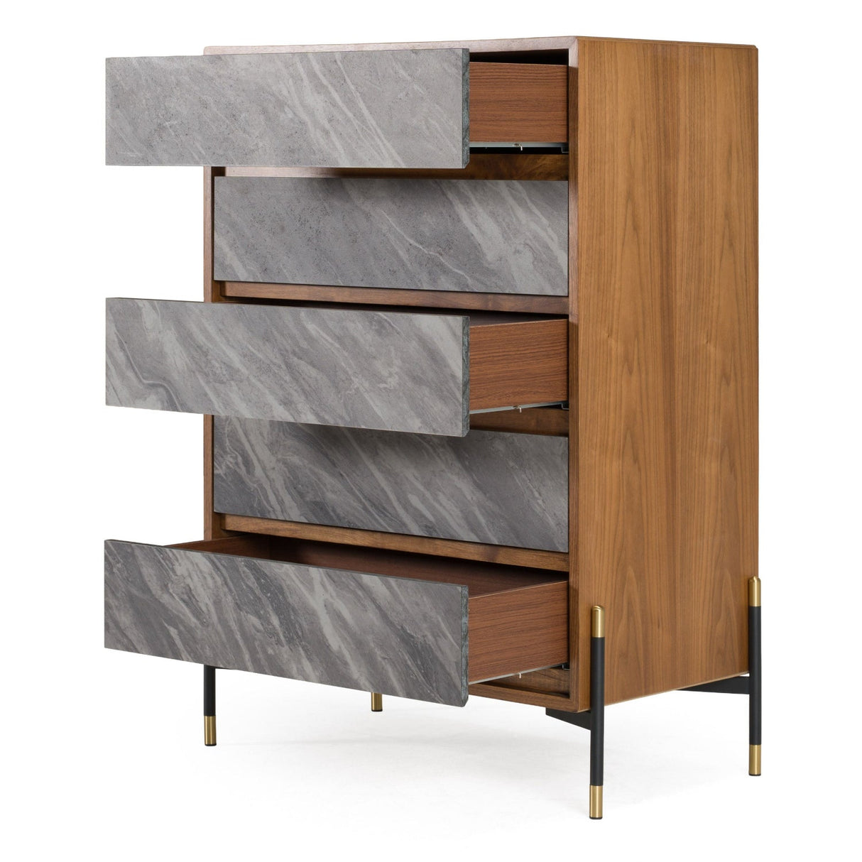 Volcanic Slate 5-Drawer Chest | OROA Modern Metcalf | Oroa.com