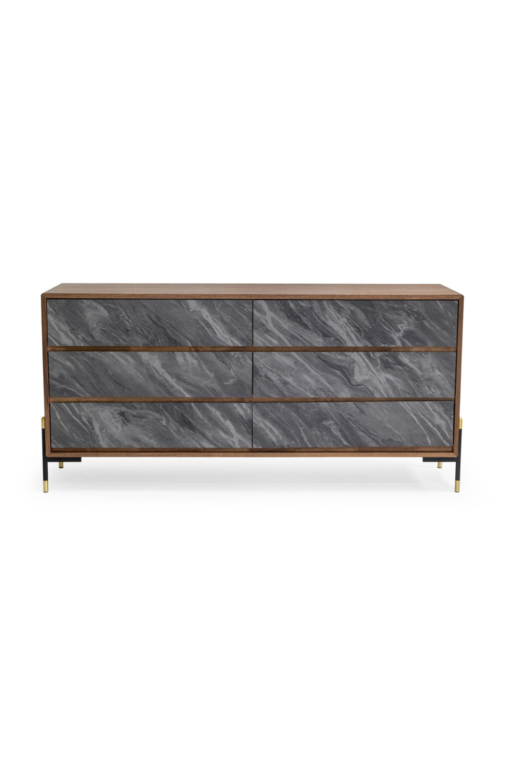 Volcanic Slate 6-Drawer Dresser | Oroa.com