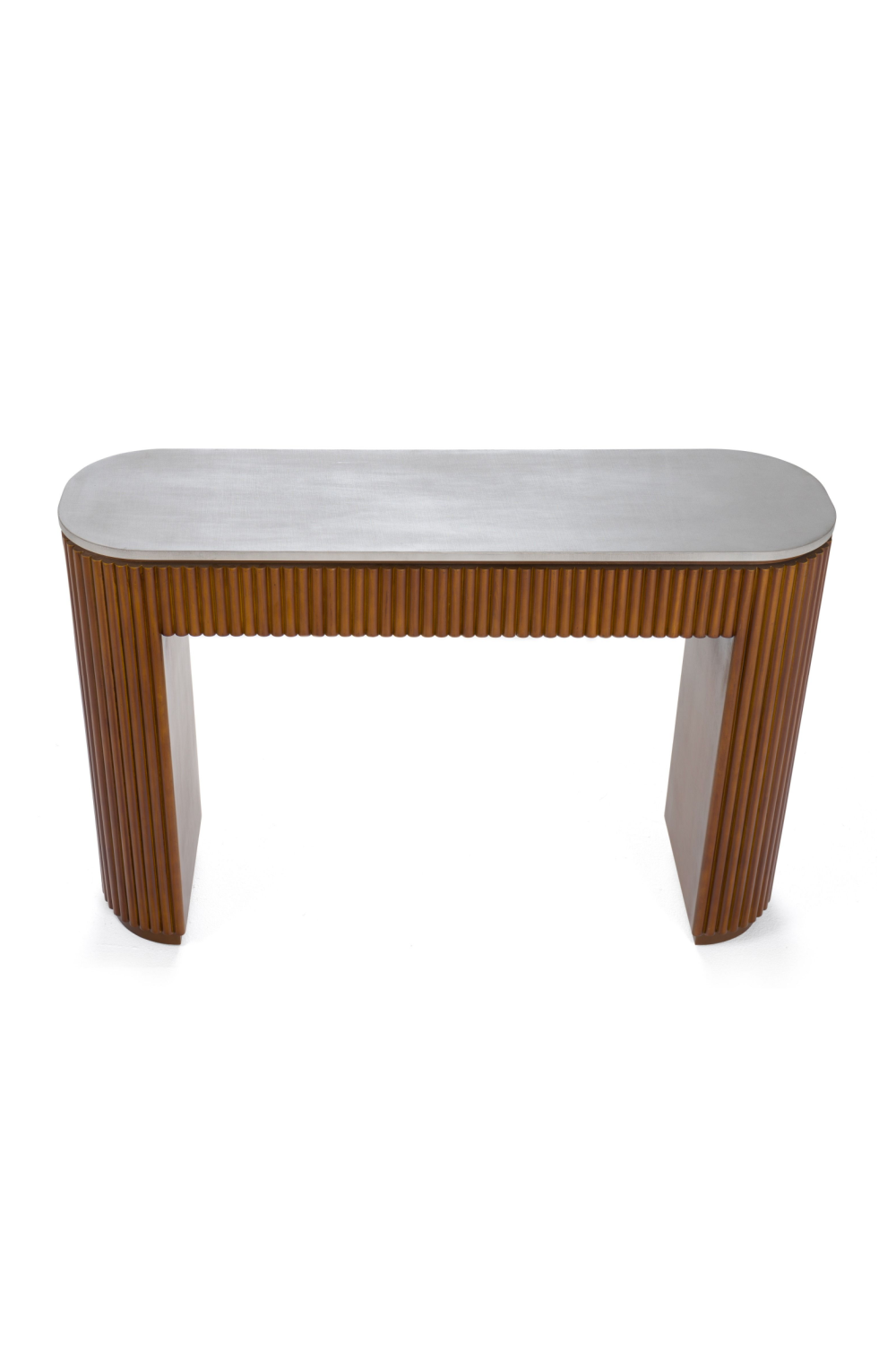 Fluted Wood Base Console Table – Duncan – alternate view 5