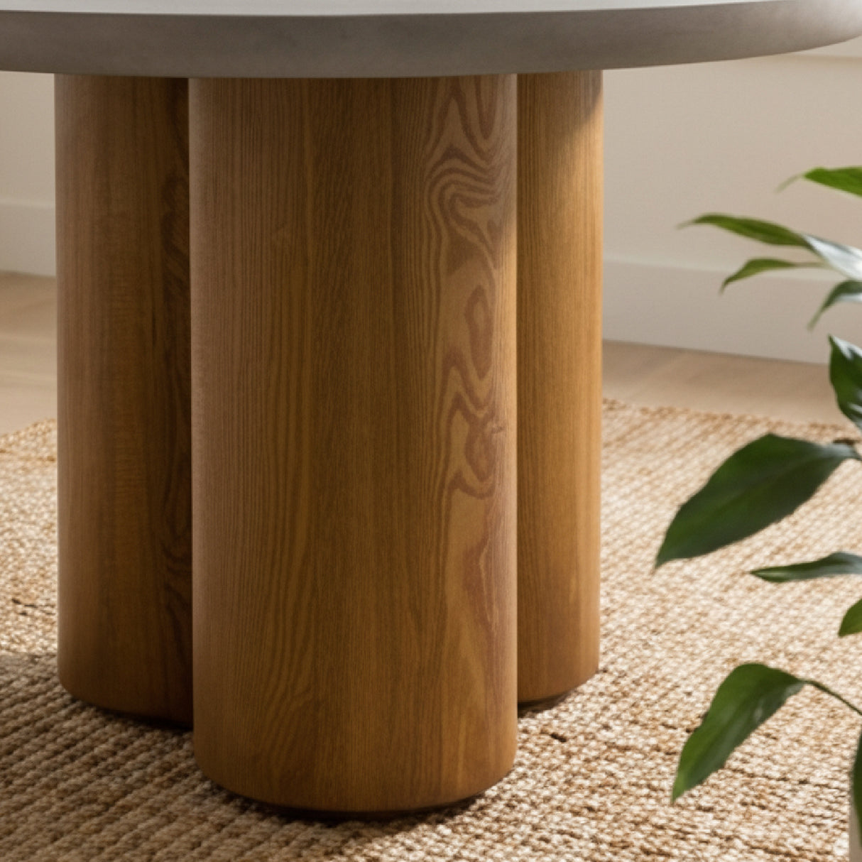 Walnut Base Round Dining Table – Bateman – alternate view 14