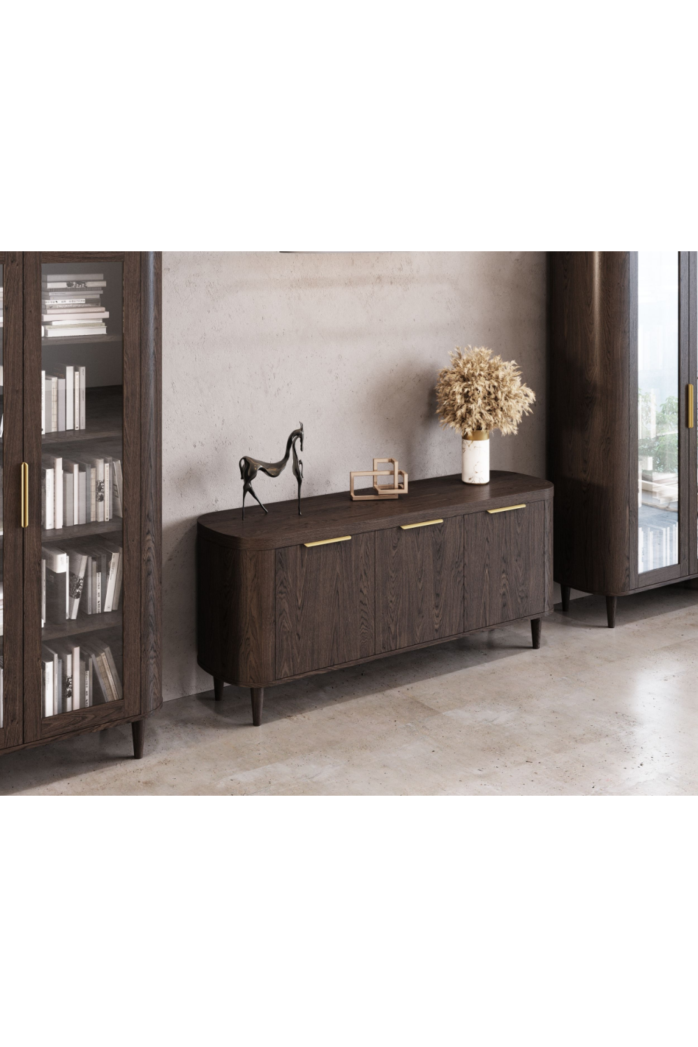 3-Door Oak Sideboard | Oroa.com
