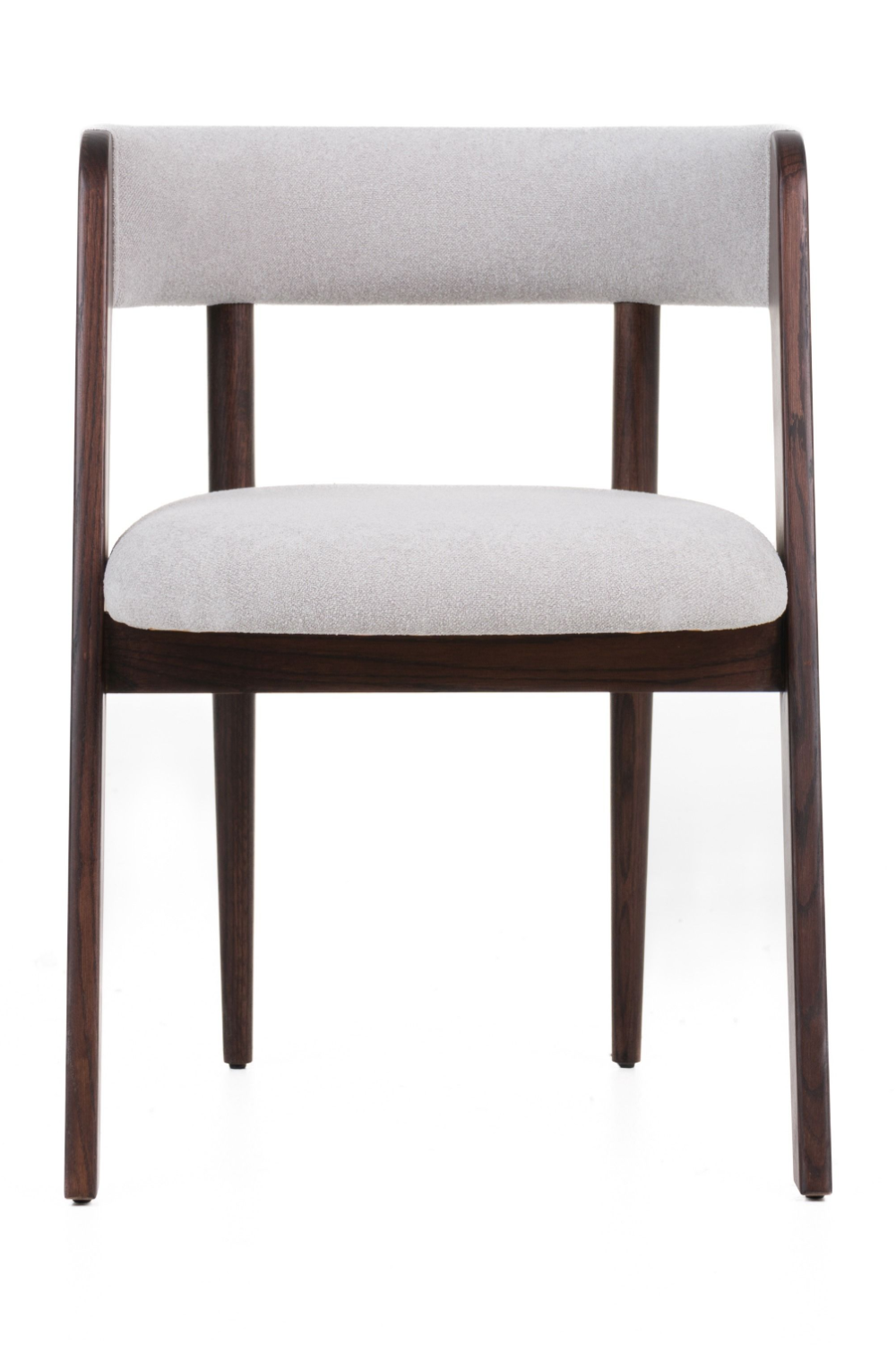 Rounded-Back Walnut Dining Chairs (2) | Oroa.com