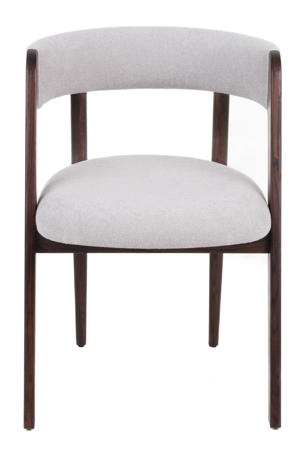 Rounded-Back Walnut Dining Chairs (2) | Oroa.com