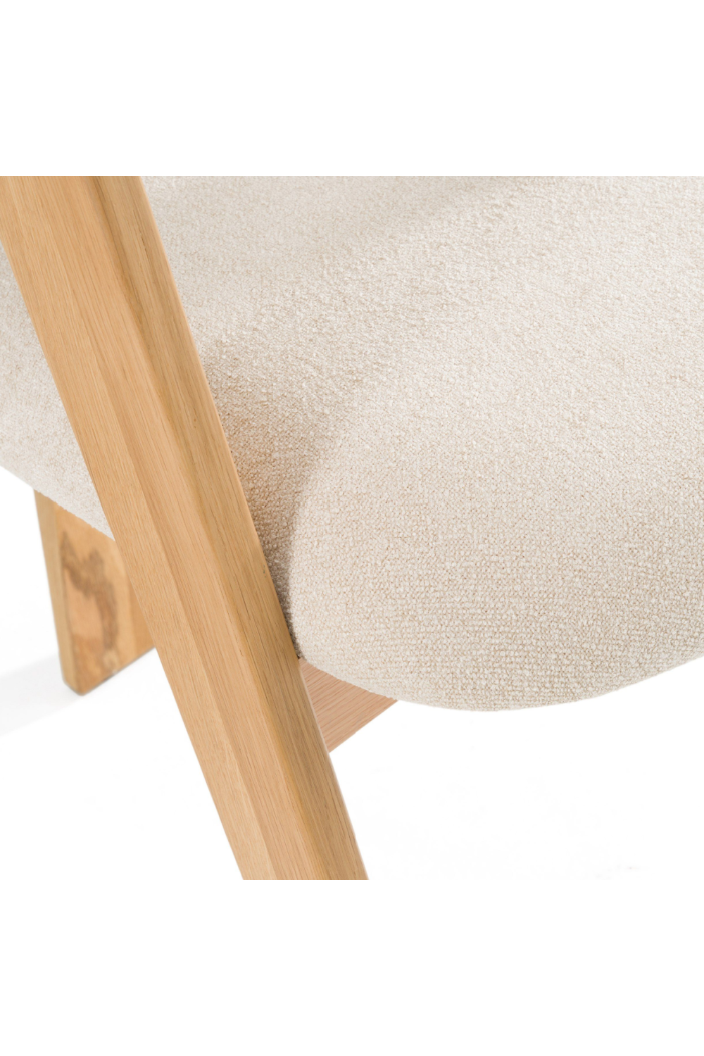 Wood Framed Curve Dining Chairs (2) | Oroa.com