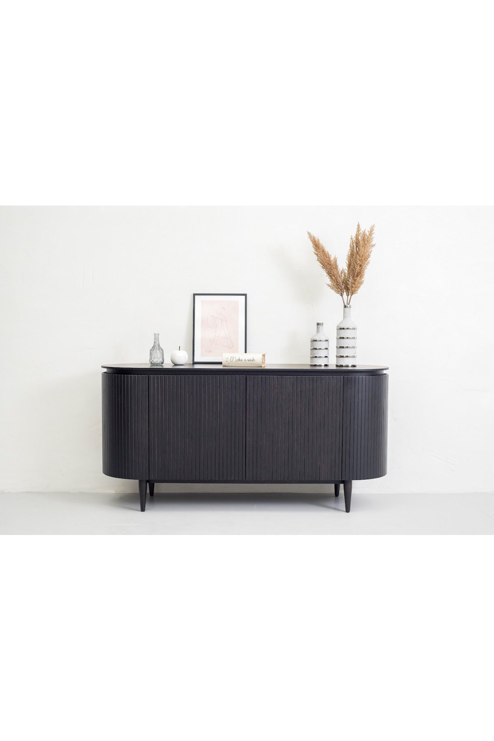 Oak 4-Door Oval Sideboard – Miami – alternate view 19