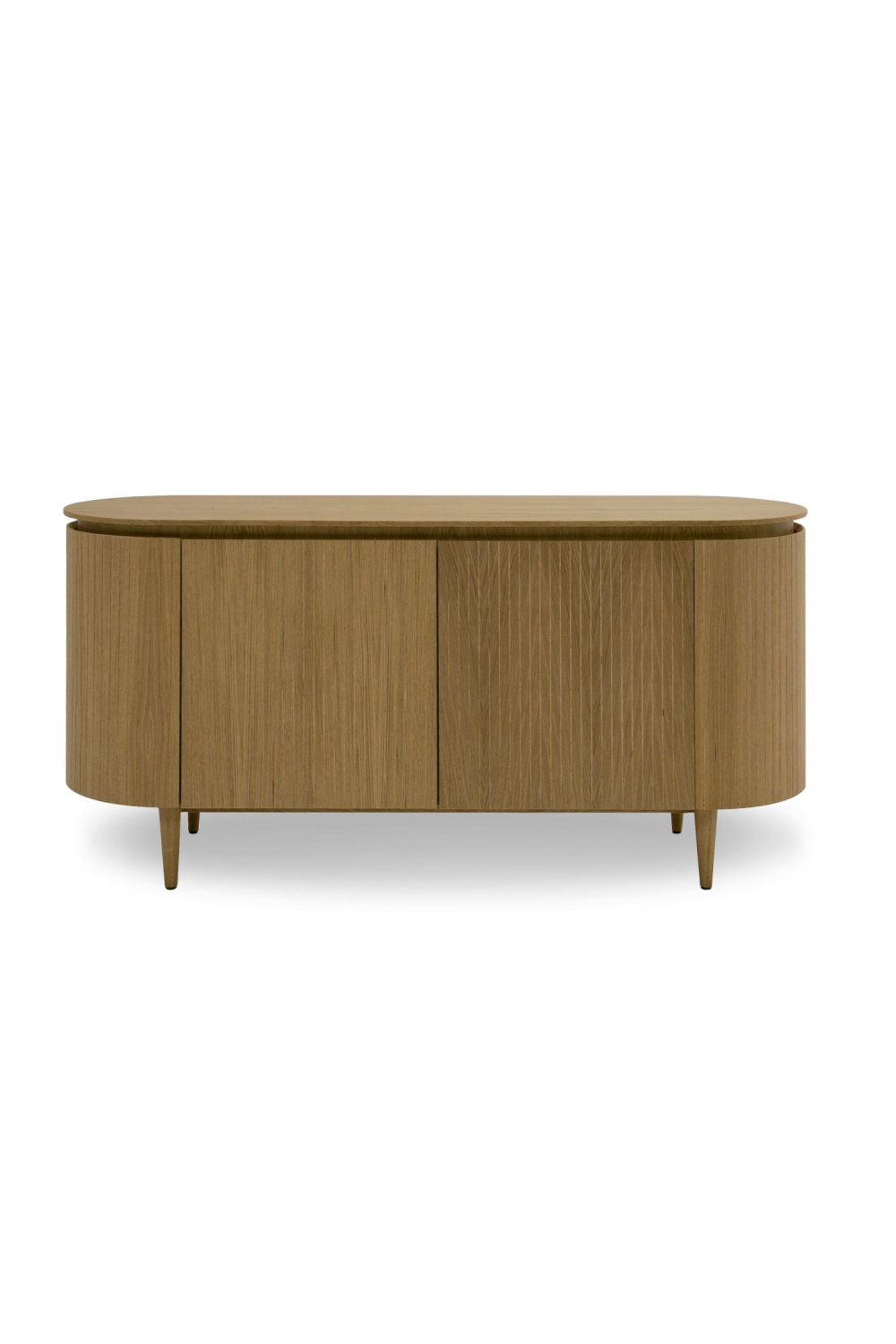 Oak 4-Door Oval Sideboard – Miami – front view