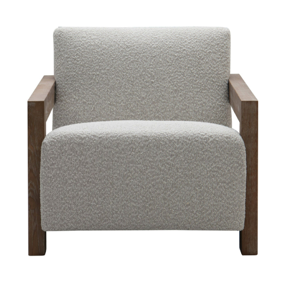 Oak-Framed Upholstered Lounge Chair – Rosen – alternate view 11