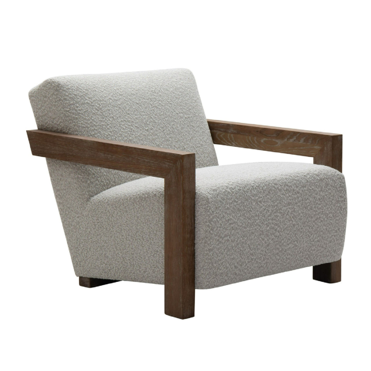 Oak-Framed Upholstered Lounge Chair – Rosen – alternate view 9