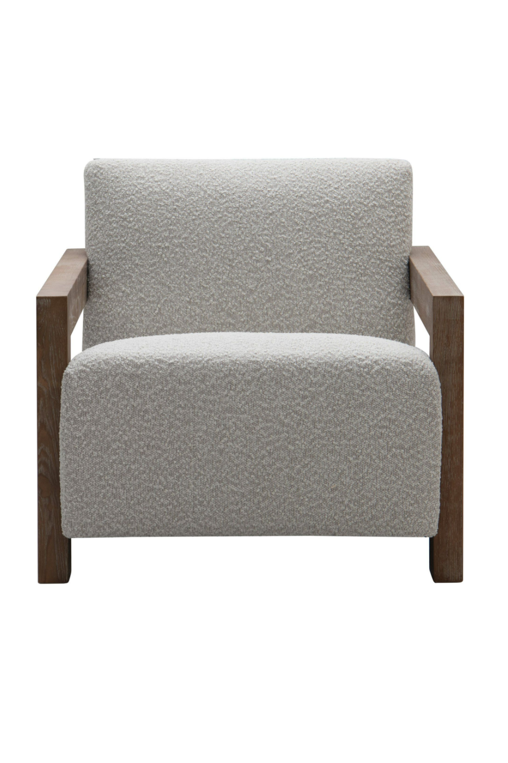 Oak-Framed Upholstered Lounge Chair | OROA Modern Rosen