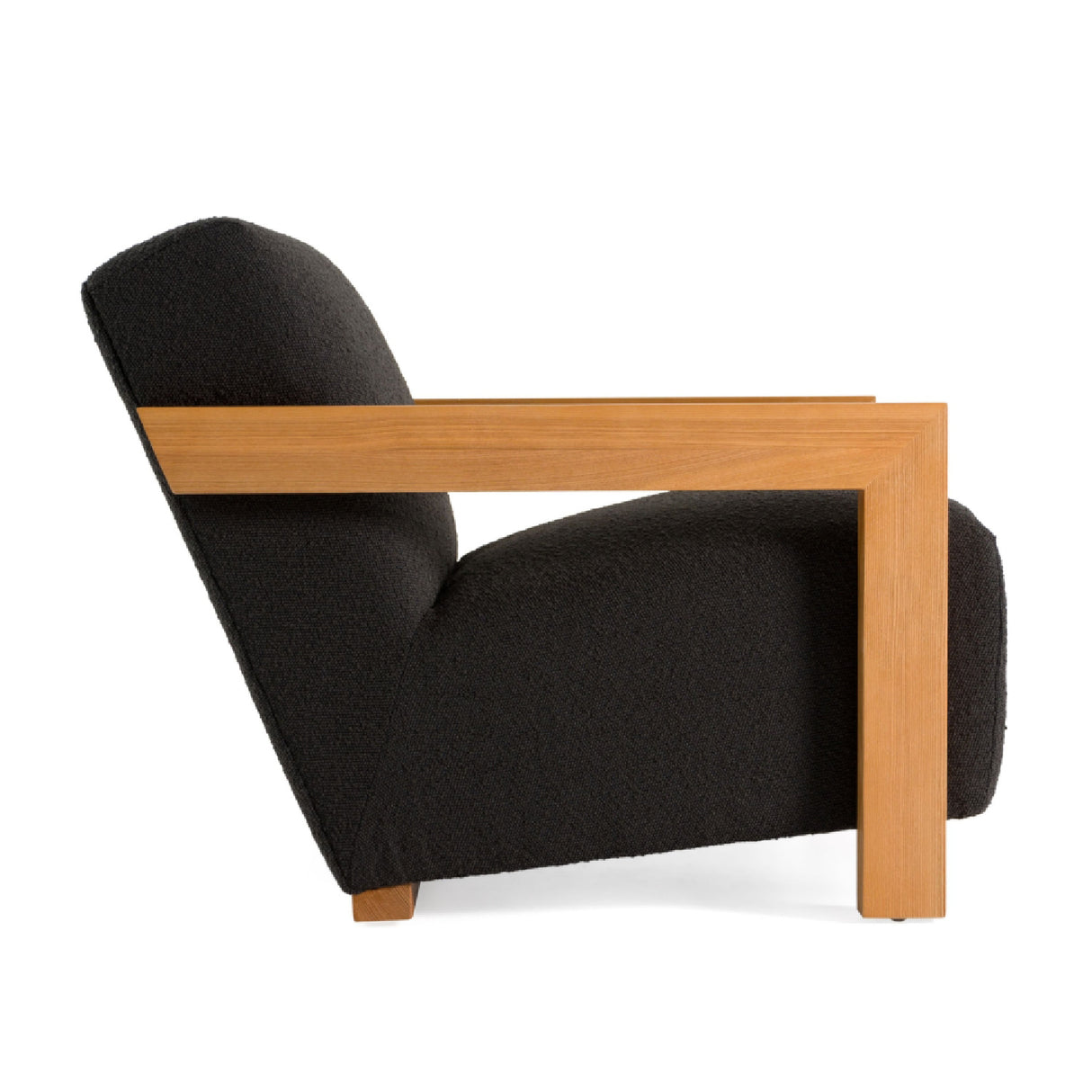 Oak-Framed Upholstered Lounge Chair – Rosen – alternate view 8