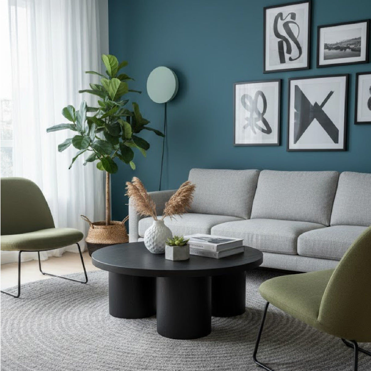 Oak Round Coffee Table | OROA Modern Babson | Oroa.com