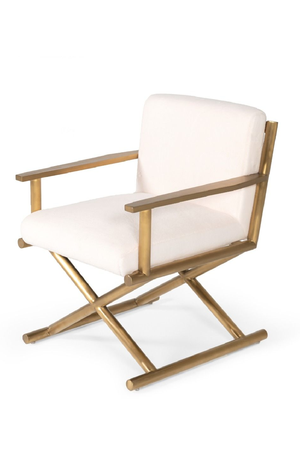 Cream Sherpa Accent Chair | OROA Modern Haxtun | Oroa.com