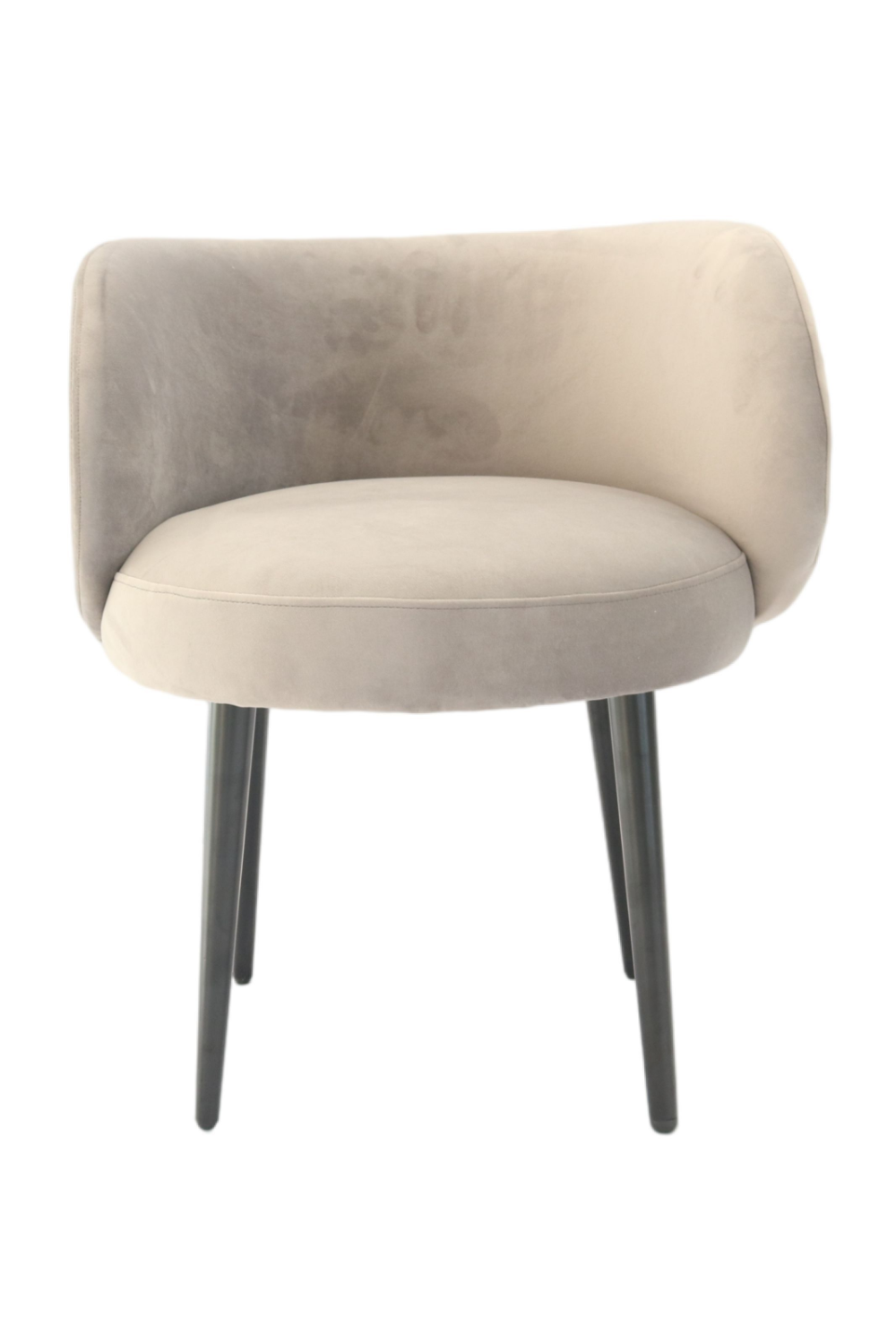 Gray Velvet Pleated-Back Accent Chair | Oroa.com