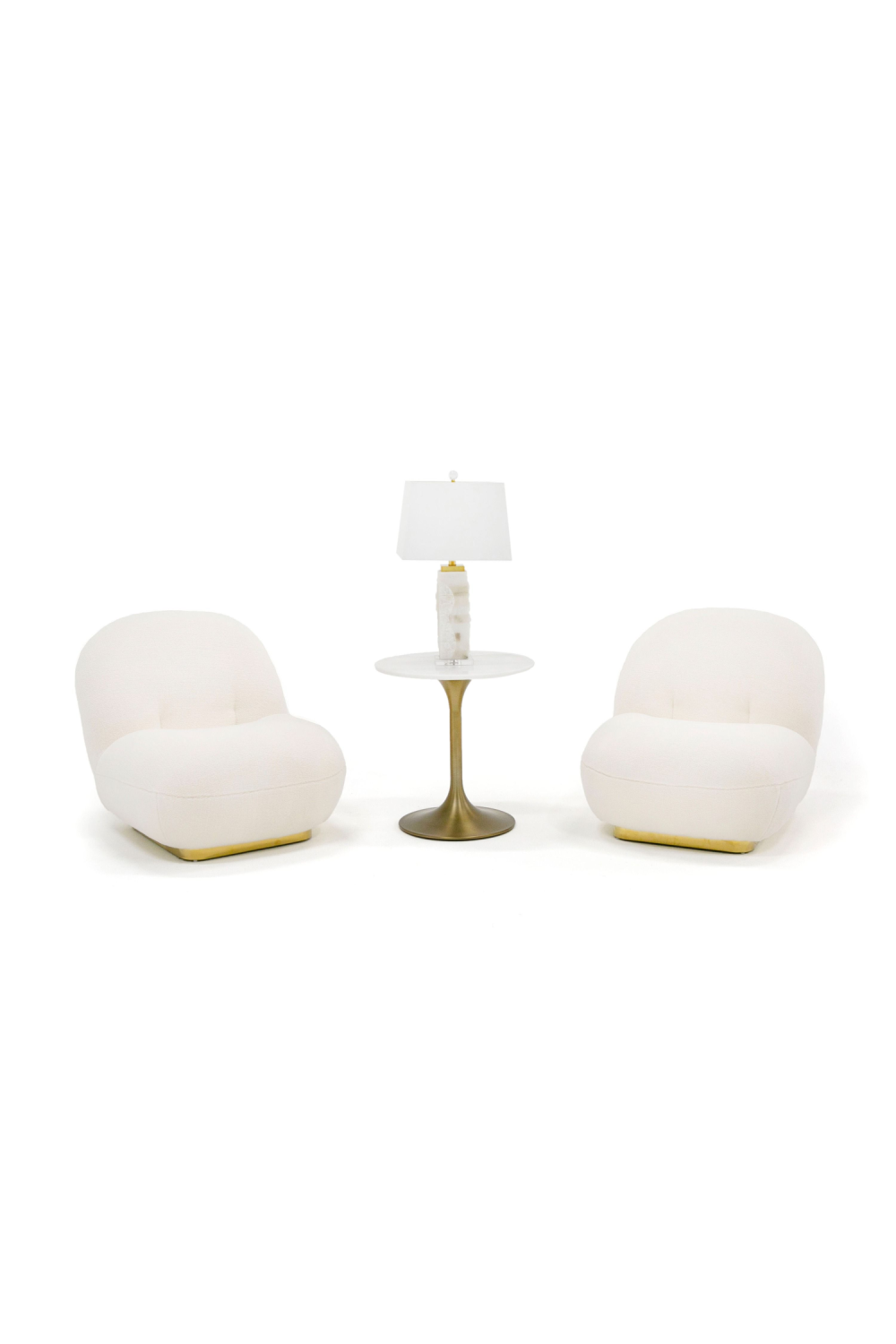 White Sherpa Accent Chair | OROA Modern Crestone | Oroa.com