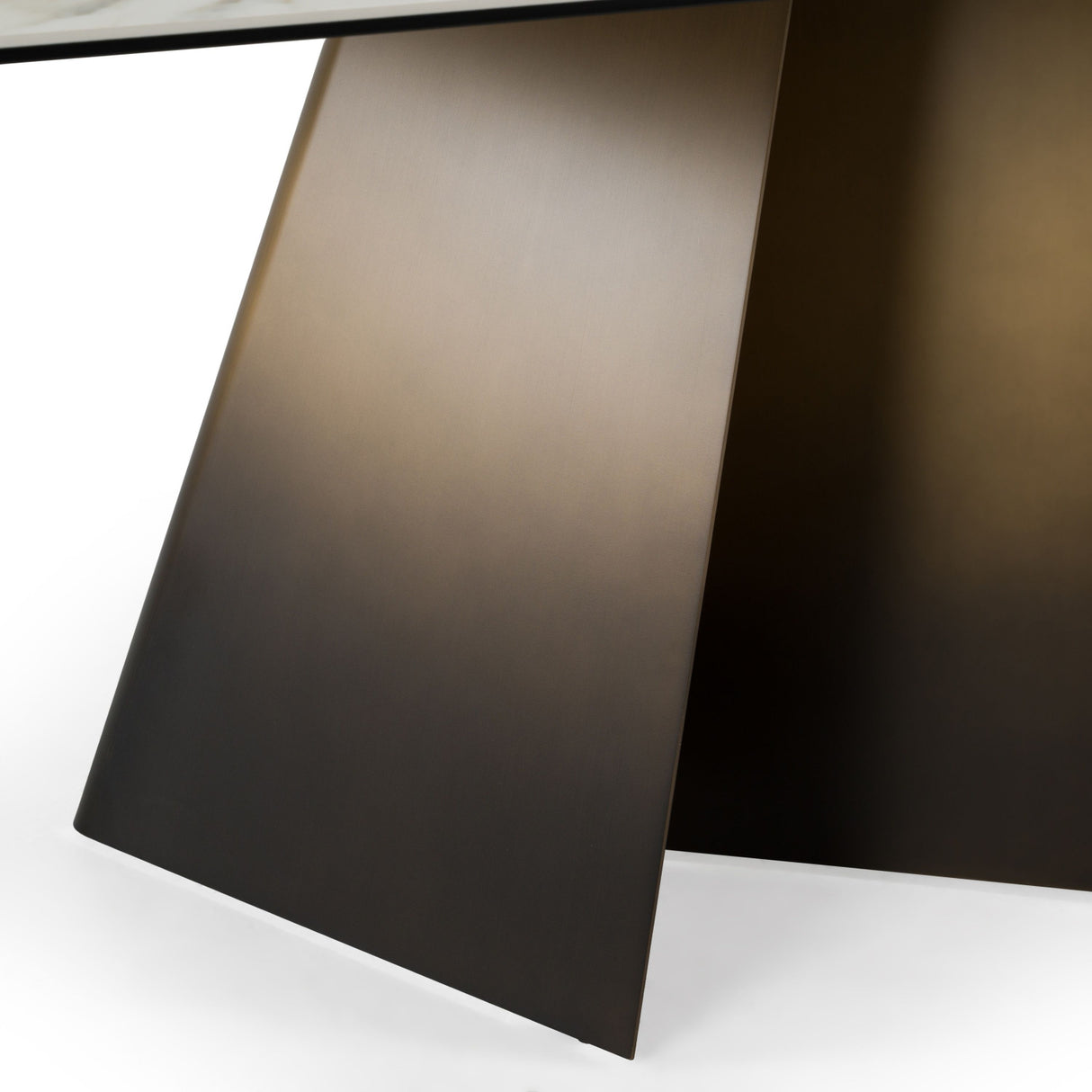 Modern European furniture - Brushed Bronze Dining Table - www.oroa.com