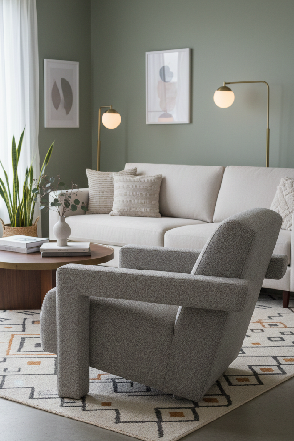 Upholstered Accent Armchair | OROA Modern Wylie | Oroa.com