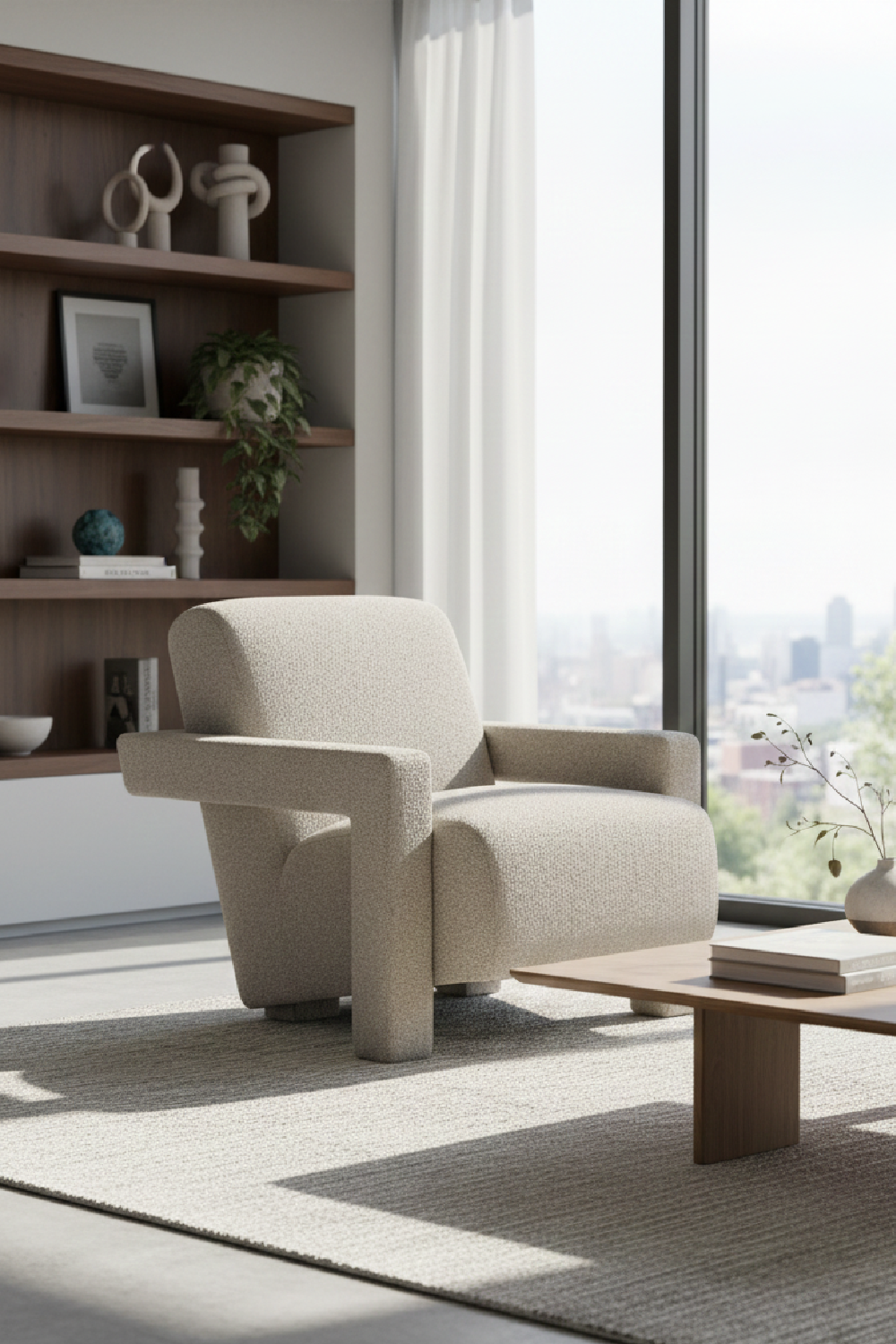 Upholstered Accent Armchair | OROA Modern Wylie | Oroa.com