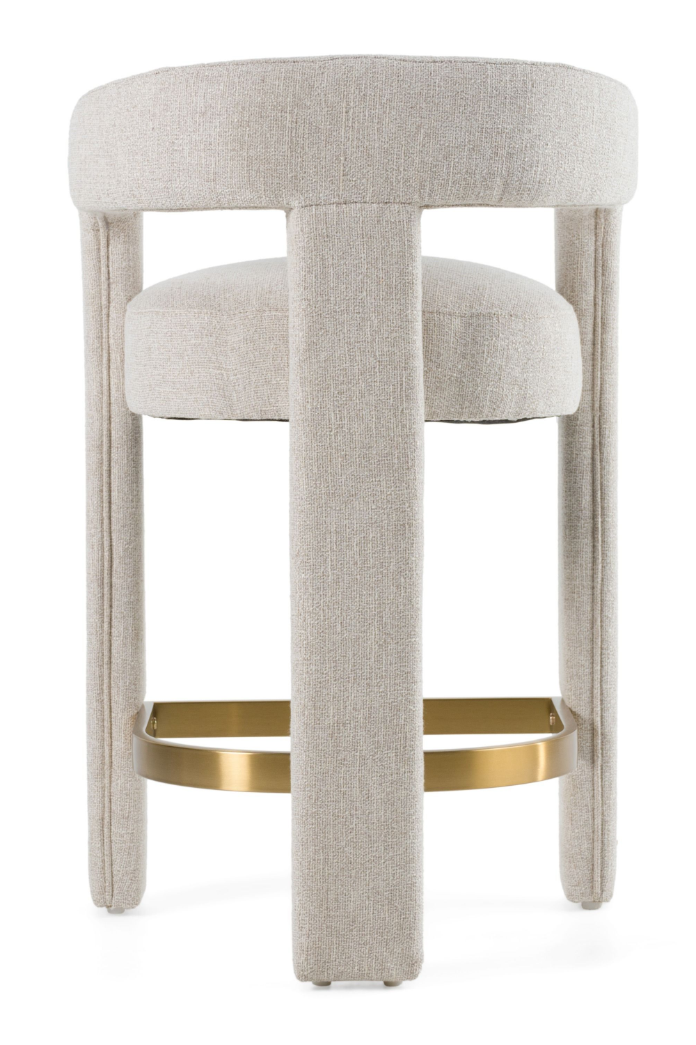 Beige Curved Counter Chair | OROA Modern Adam | Oroa.com