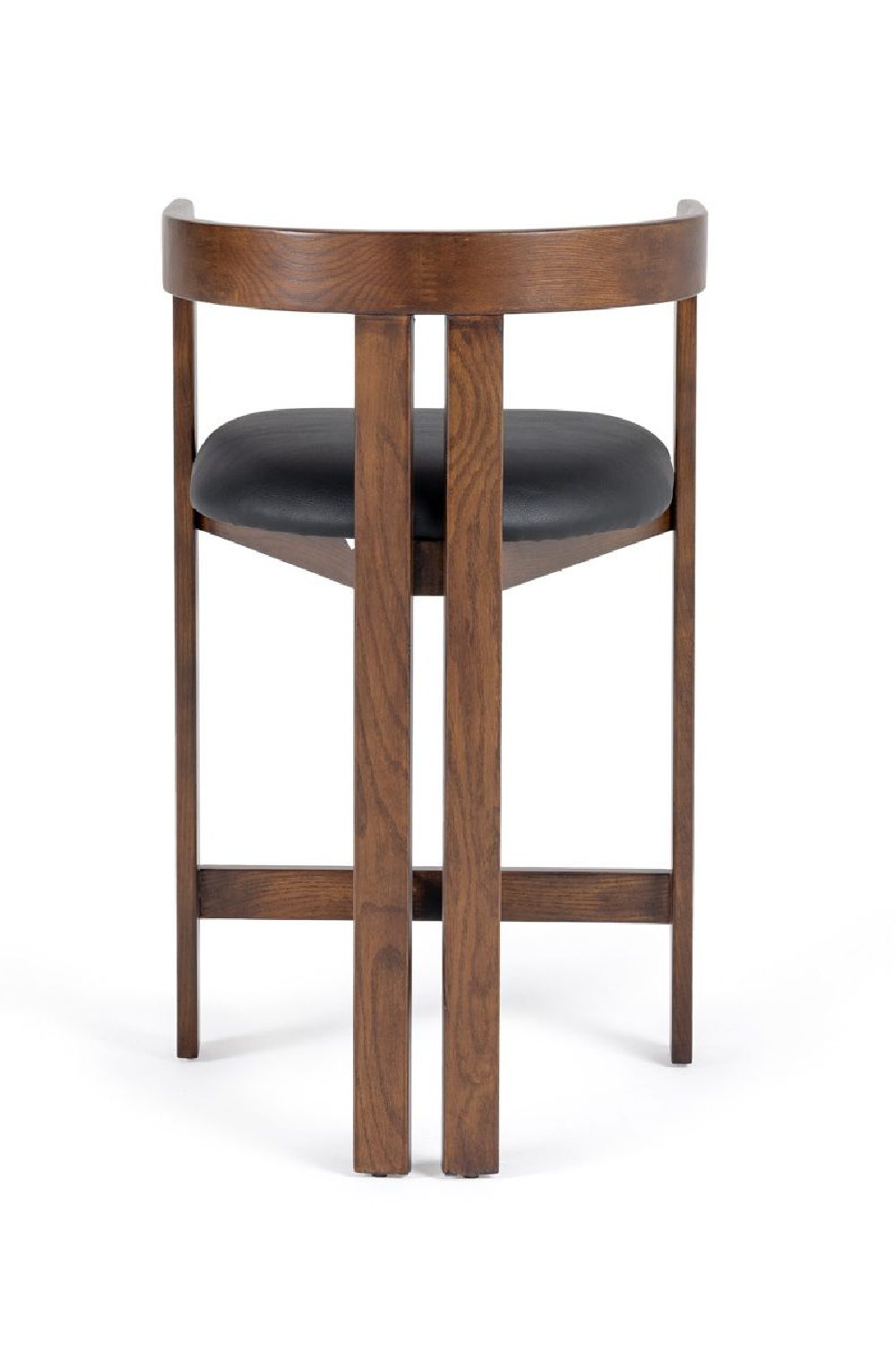 Black Vegan Leather Counter Chair | Oroa.com