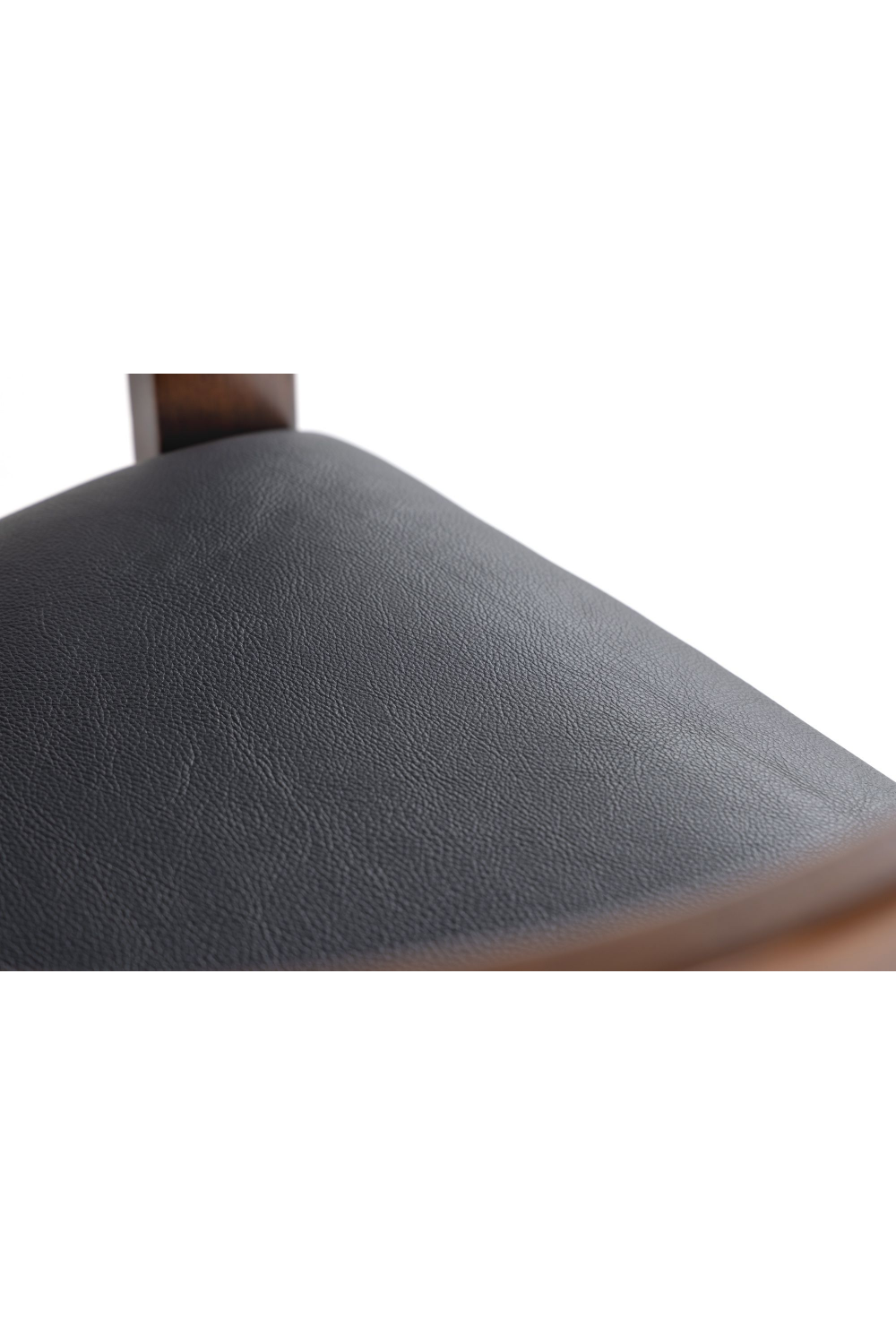 Black Vegan Leather Counter Chair | Oroa.com
