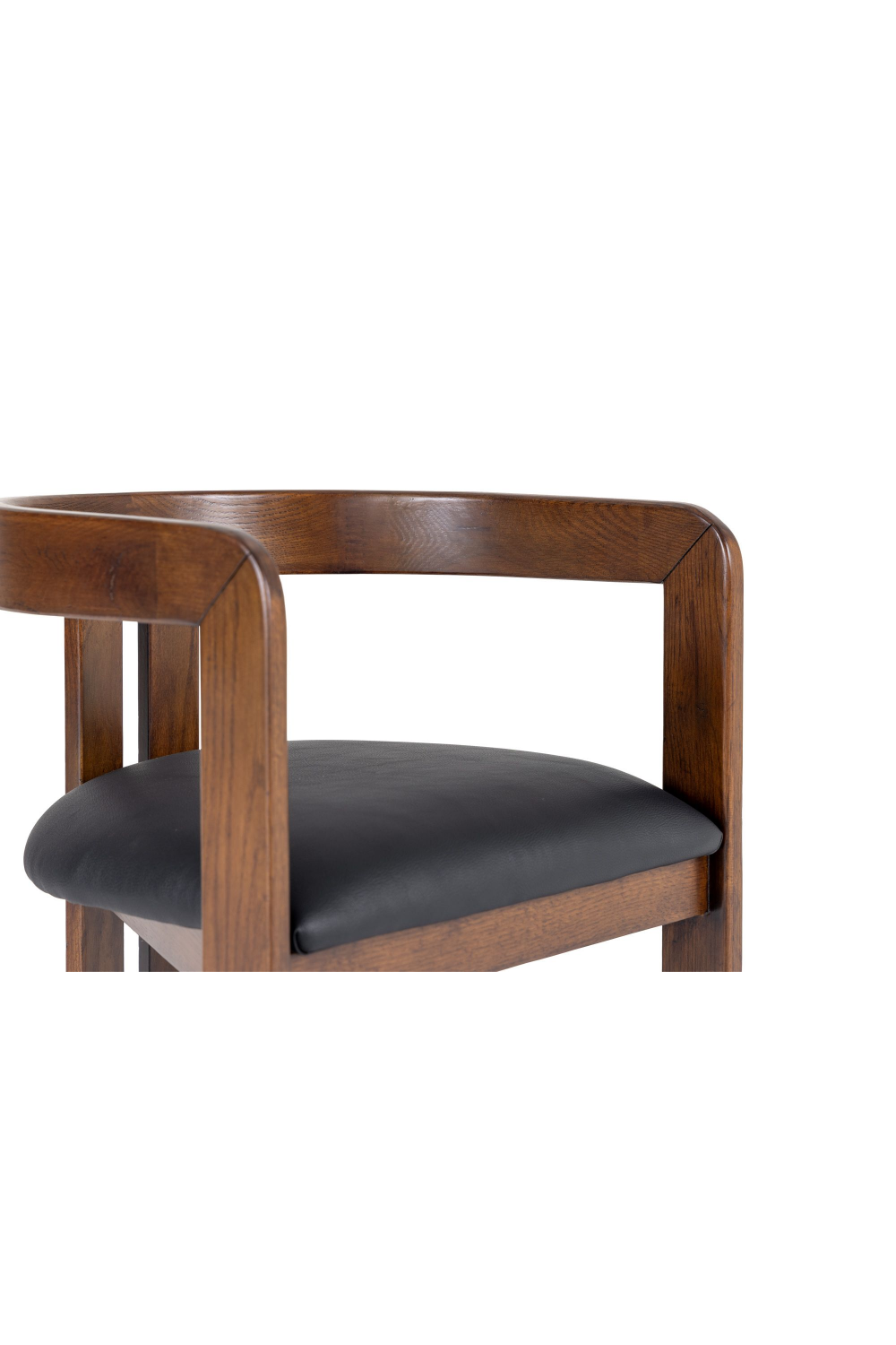 Black Vegan Leather Counter Chair | Oroa.com