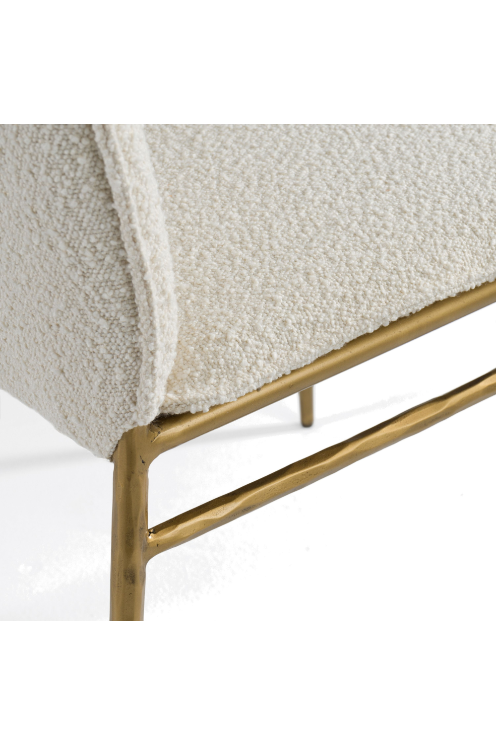 Brass-Framed Padded Dining Chair | OROA Modern Atlanta | Oroa.com