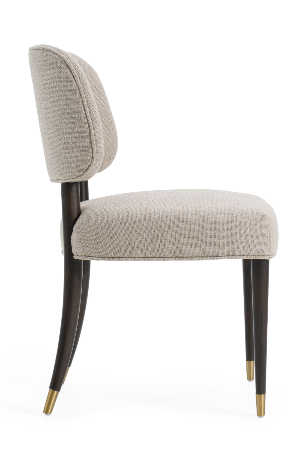 Oak Framed Beige Side Chair | OROA Modern Kathy | Oroa.com