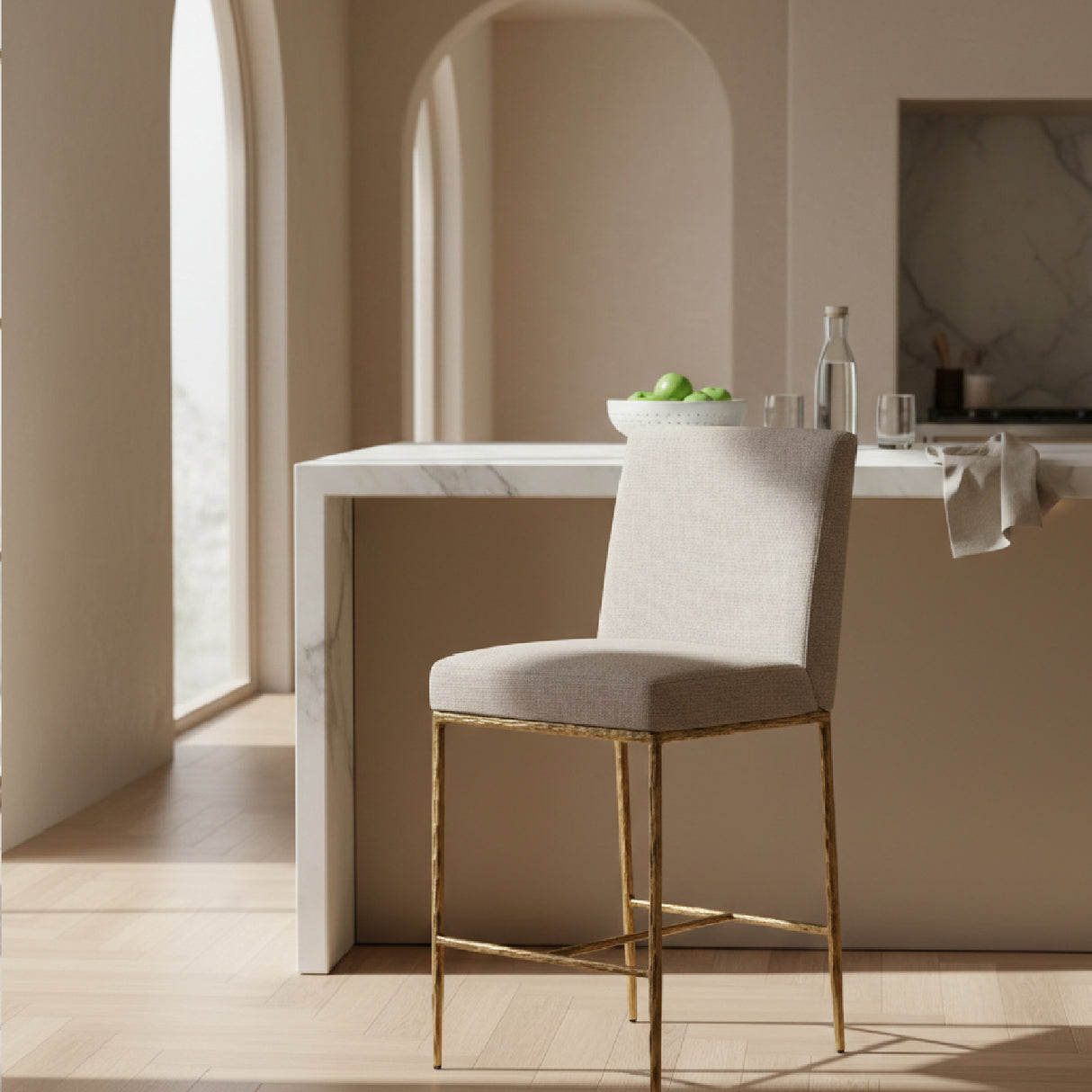 Linen Counter Chair – Beasley – alternate view 10